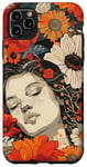 Coque pour iPhone 11 Pro Max Blanc Pop Art Floral Vintage Automne Fleur Design