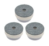 MasterClass Spare Cleaning Sponges / Washing Up Sponges for Soap Dispensing Dish Brush (MCSOAPDBRUSH) (Pack of 3),White / Grey,6 x 4 cm