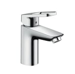 Mitigeur lavabo Logis Loop 100 - HANSGROHE - Tirette et vidage synthétique chromé