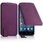 Housse Etui Clapet Couleur Violet Universel S Pour Alcatel Shine Lite