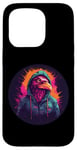 Coque pour iPhone 15 Pro Pink Bird Street Urban Graffiti Outrun Synthwave Esthétique