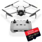 DJI Mini 4 Pro + SanDisk Extreme Pro microSDXC A2 V30 64GB 200MB/s