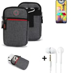 Belt bag + headphones for Samsung Galaxy M31 Phone case