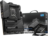 Meg Z690 Unify Carte Mère, Atx - Pour Processeurs Intel Core 12È Gén, Lga 1700 - Direct 19+2 Phase Vrm 105A, Ddr5 Memory Boost 6666+Mhz/Oc, 2 X Pcie 5.0 X16, 4 X M.2 Gen4, Double Lan, Wi-Fi 6E