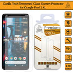 New Google Pixel 2 XL Genuine Gorilla Tech Screen Protector Tempered Glass Best