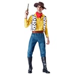 Toy Story Woody Vuxen Maskeraddräkt Cowboy Kostym Cosplay Kläder M