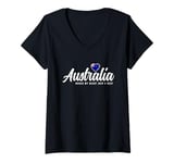 Womens Australian Souvenirs Makes My Heart Skip A Beat Australia V-Neck T-Shirt