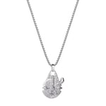 Disney Star Wars Collier en acier inoxydable pour homme avec pendentif personnage, chaîne vénitienne de 55,9 cm, taille unique, Acier inoxydable, Non applicable