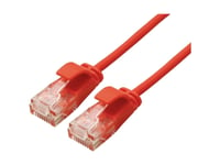 Roline Grön 21443912 Rj45 Nätverkskabel, Patchkabel Cat 6A U/Utp 0,5 M Röd 1 St