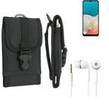 For Samsung Galaxy Wide5 + EARPHONES Belt bag outdoor pouch Holster case protect