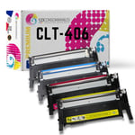 123CONSOMMABLES - P406C - Toner Compatible avec Samsung Xpress C460W CLX 3300 3305 3305W C467W CLT-406S (Noir/Cyan/Magenta/Jaune)