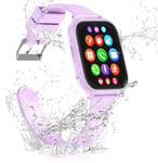 4g Montre Connectée Enfant Gps Wifi Appel Vidéo, Montre Gps Enfant Tracker Avec Sos Chat Familial Jeux Caméra Mode Classe Traceur Gps Enfant, Montre Telephone Avec Sim Cadeau Filles Garçons