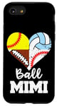 iPhone SE (2020) / 7 / 8 Ball Mimi Football Baseball Softball Volleyball Mimi Heart Case