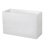 EDA Jardiniere Graphit 99,5x39,5x60cm - Contenance 116L - Blanc cérusé