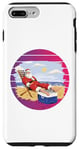 iPhone 7 Plus/8 Plus Santa at the beach jolly Santa lounging on the sand Xmas Case