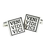 VENI VIDI VICI I came I saw I conquered Cufflinks Presented in a Box  X2AJ261