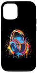 iPhone 12/12 Pro Headphones Music DJ Music Lover Splash EDM Music Headphones Case