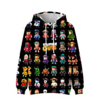 Stumble Guys 3d Print Hoodie arn Kappa Huvjacka Ytterkläder B 150cm