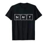 Funny Scary Periodic Table Fright Night Halloween T-Shirt