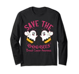 SAVE THE BOOBEES BOO BEES BREAST CANCER HALLOWEEN WOMEN MEN Long Sleeve T-Shirt