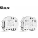 MINI SONOFF DUAL R3 2-Gang 2-Way Smart Light Switch 2 PIÈCES