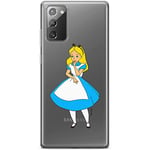 ERT GROUP mobile phone case for Samsung GALAXY NOTE 20 original and officially Licensed Disney pattern Alice 010 optimally adapted to the shape of the mobile phone, partially transparent