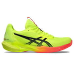 Asics Women's Solution Speed FF 3 Clay Paris Sneaker, Safety Yellow Black, 10 UK