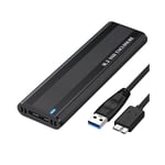 M2 SSD-hölje NGFF 5 Gbps SATA-protokoll M.2 till USB 3.1 Gen1 SSD-adapter för NGFF SATA SSD-diskbox M.2