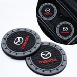 2 st Car Cup Holder Coaster,Cup Holder Insert Coaster Kompatibel med Mazda M2 M3 M5 M6 MX5 RX7 RX8 A8 CX9 MX6 R3 CX-5 CX-7 CX-8,Anti Slip Car Cup Co