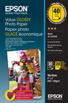 Epson Value Photo Paper Glossy - fotopapir - blank - 20 ark - 100 x 150 mm (en pakke 2)