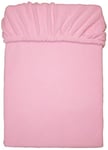 MESANA c-10004/10 Drap-Housse en Microfibre Polaire env. 180 x 200 cm (Rose)