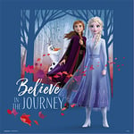 Erik® - Illustration Art Print La Reine des Neiges, Anna et Elsa Believe in the Journey - 30 x 30cm