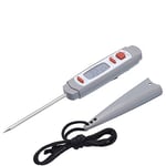 Taylor Pro Digital Meat Thermometer Probe with Anti Microbial Protective Sleeve, Plastic/Stainless Steel, Grey, 18 cm