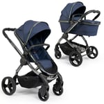 ICANDY Peach Pushchair & Carrycot - Phantom Navy Twill Combo |New|Sealed|QikShip