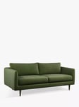 John Lewis + Swoon Latimer Large 3 Seater Sofa, Brass Tip Leg, Fern Velvet