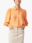 Soaked In Luxury Leodora Cropped Sleeve Buttons Shirt