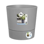 Pot de fleur Elho Plastique Carré Greensense Aqua Care Ciment Clair 29,5 x 29,,5 x H 29,1 cm 15 L