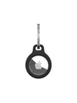 FIXED Silky Silicone Apple AirTag Keychain Case - Black