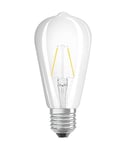 OSRAM Ampoule LED | Culot: E27 | Blanc chaud | 2700 K | 2,50 W | équivalent à 25 W | LED Retrofit CLASSIC ST