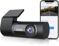 Dashcam Voiture 2K, Mini Caméra Embarquée, Full QHD 1440p WiFi Dashcam, Super Vision Nocturne, Grand Angle 145°, G-Sensor, WDR, Enregistrement Cyclique, Moniteur de Stationnement 24h,Jusqu'à 256G