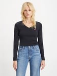 Levi's Baby Logo V-Neck Long Sleeve Jersey Top