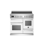 Bertazzoni PRO105I3EBIT Professional Series 100cm Induction Top White Electric Triple Oven Range Cooker