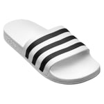 adidas Badtofflor Adilette - Vit/svart, storlek 39