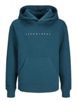 JACK & JONES JUNIOR Boy's JJESTAR JJ SWEAT HOOD NOOS JNR Hooded Sweatshirt, Deep Teal/Fit:LOOSE,