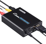 Adaptateur convertisseur AV et S-vidéo vers HDMI Le noir