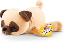 Hug-A-Lumps Pug Olly, Weighted Plush, Medium 35 cm, 1.5 kg, Brown Box, Pug