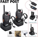 Esynic 2 Pcs Walkie Talkies Rechargeable 2 Way Radio PMR446 License Free LED Fla