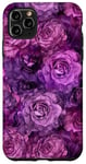 Coque pour iPhone 11 Pro Max Mystical Violet Roses Violet Riche Esthétique