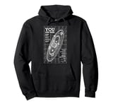 Planet Earth Solar System Planets You Are Here Astronomy Pullover Hoodie