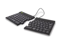 R-Go Ergonomic Keyboard Split Break - Tangentbord - With Integrated Break Indicator - Trådlös - Bluetooth 5.0 - Azerty - Belgisk - Svart